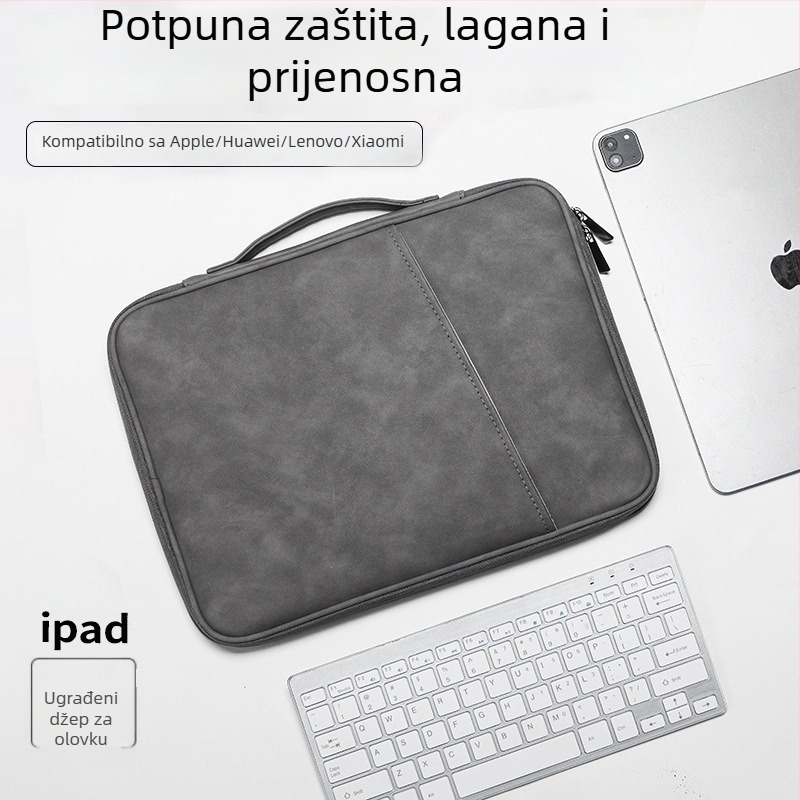 Torba za tablet s PU materijalom, vodootporna, otporno na habanje, otporno na udarce, unutarnja podstava od kristalnog velura