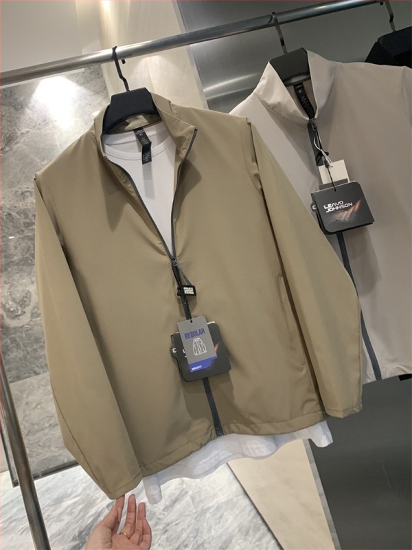 Jakna sa stojećim ovratnikom, prozračna, zaštita od sunca, sportski stil (Zaštita od sunca 50+, stojeći ovratnik, zatvarač, 3D džepovi, smjesa poliestera)