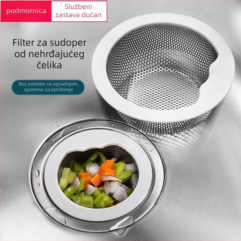 Submarine filter za sudoper, od nehrđajućeg čelika, CST140, moderni minimalistički stil