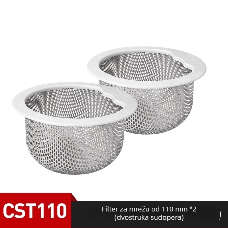 Submarine filter za sudoper, od nehrđajućeg čelika, CST140, moderni minimalistički stil