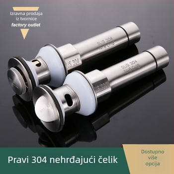 Odvod umivaonika s preklopnim poklopcem, 304 nehrđajućeg čelika, prilagodljiva obrada