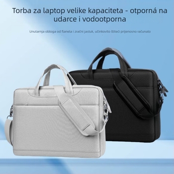 Lagana torba za prijenosno računalo od Oxford materijala s otpornošću na habanje i udarce, poliester podstava, gradski jednostavan stil, ljeto 2025, privatna marka