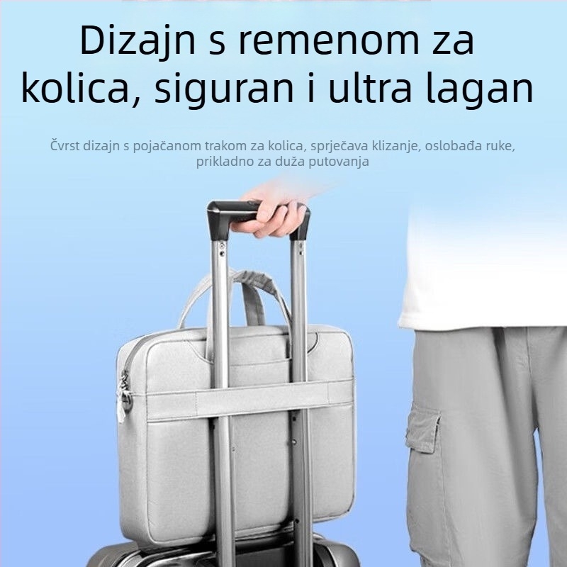 Lagana torba za prijenosno računalo od Oxford materijala s otpornošću na habanje i udarce, poliester podstava, gradski jednostavan stil, ljeto 2025, privatna marka