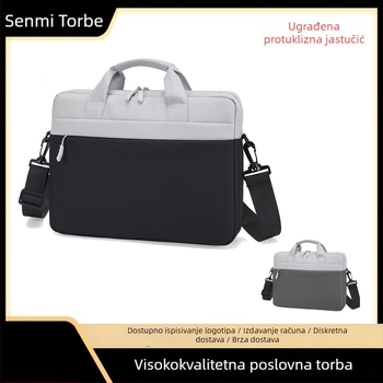 Poslovna torba za dokumente s naramenicom crossbody (Materijal: najlon; Marka: Sammy; Uzorak: jednofarban; Podstava: poliester; Stil: poslovna putovanja)