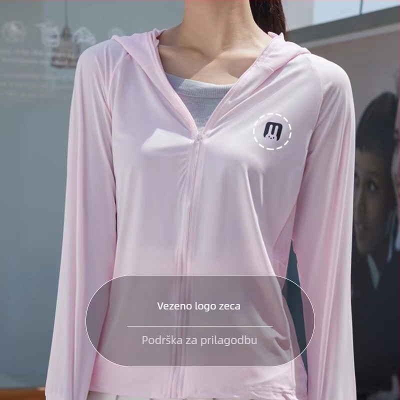 Kapuljača s UV zaštitom, brzo se sušeći top za outdoor vožnju biciklom, korejski stil