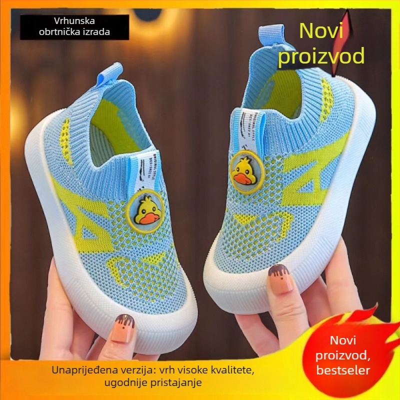 Dječje mrežaste tenisice Slip-On, prozračne, otporne na habanje, PVC potplat, ljeto, svakodnevni stil