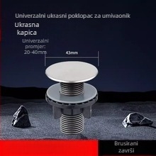 ABS poklop za otvor sudopera, dekorativni poklop za otvor za dozator sapuna, moderan minimalisticki stil, težina 80 g
