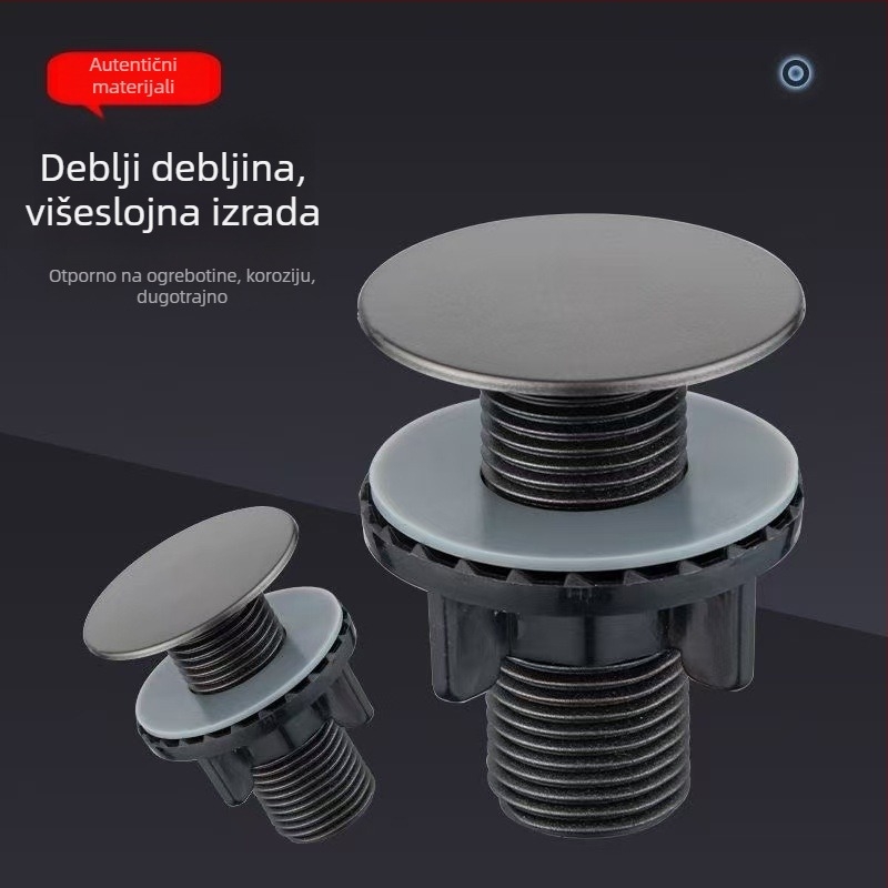 ABS poklop za otvor sudopera, dekorativni poklop za otvor za dozator sapuna, moderan minimalisticki stil, težina 80 g