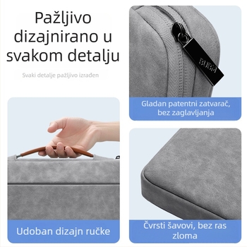 Torba za prijenosno računalo – unisex, gradska jednostavnost, flis podstava, prozračna, vodootporna, otporna na habanje, otpornost na potres, Zima 2023