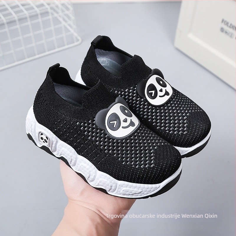 Dječje casual tenisice s karikaturnim uzorkom, Flyknit gornji dio, tekstilni ulošak, unisex, uzrast 1–12 godina