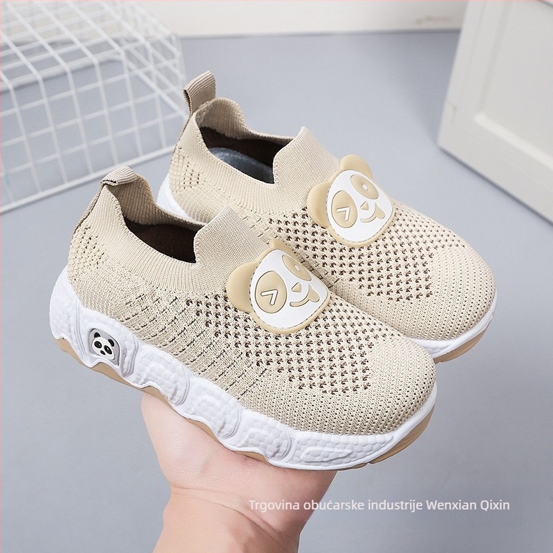 Dječje casual tenisice s karikaturnim uzorkom, Flyknit gornji dio, tekstilni ulošak, unisex, uzrast 1–12 godina