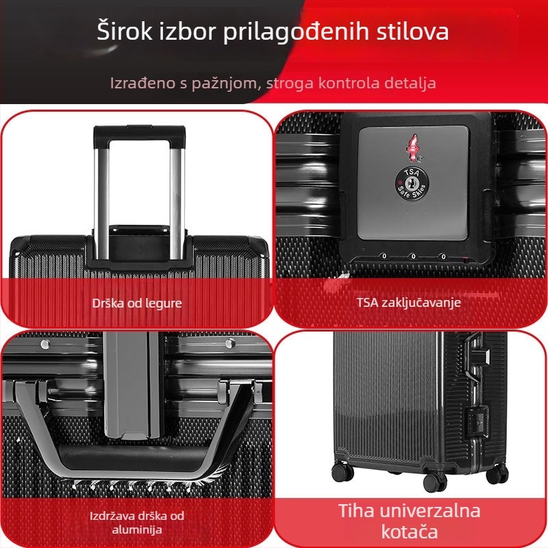 Kofer za putovanje ABS+PC, 2,5 kg, univerzalni kotači, kombinacijska brava