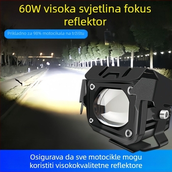 LED laserski reflektor za motocikl, antifog funkcija, vanjska montaža