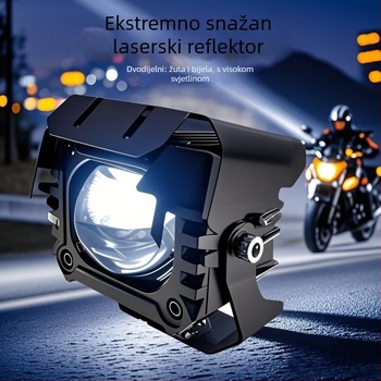 LED laserski reflektor za motocikl, antifog funkcija, vanjska montaža