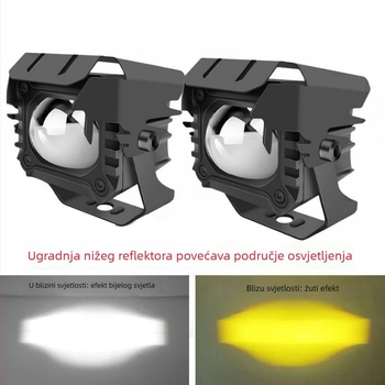 LED laserski reflektor za motocikl, antifog funkcija, vanjska montaža