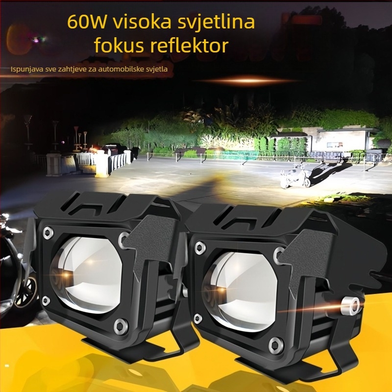 LED laserski reflektor za motocikl, antifog funkcija, vanjska montaža