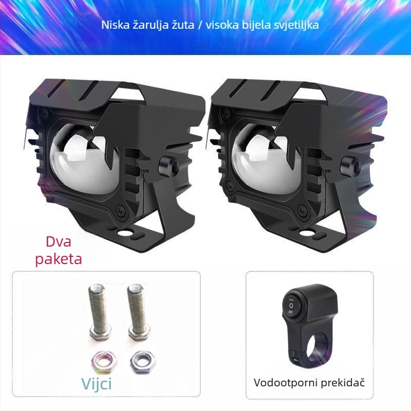 LED laserski reflektor za motocikl, antifog funkcija, vanjska montaža