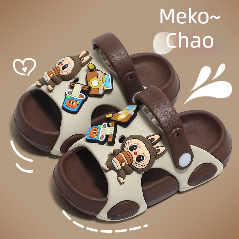 Dječje EVA sandale s crtićem, prozračne, otporne na habanje, unisex, za uzrast 4–12 godina, gornji EVA, potplat EVA, izrađene injekcijskim oblikovanjem