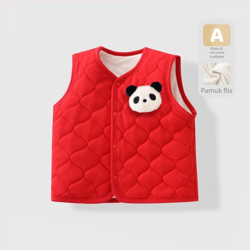 Dječja vest, 95% pamuk, jednostavan stil, za uzrast 1–3 godine, proljeće 2025.