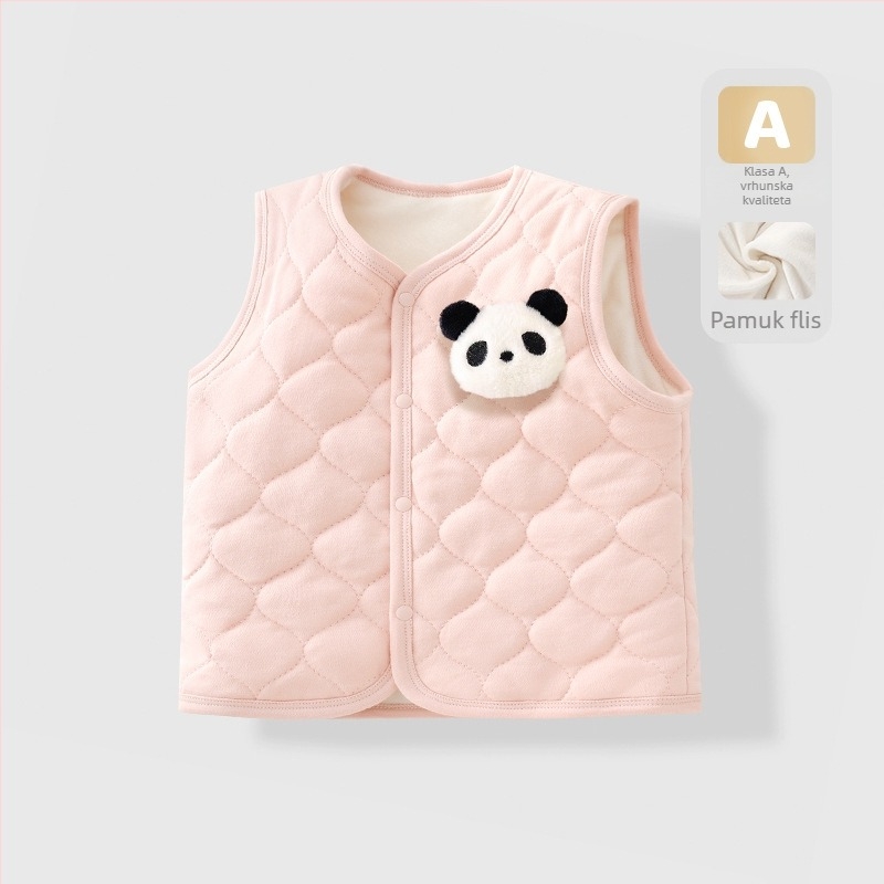 Dječja vest, 95% pamuk, jednostavan stil, za uzrast 1–3 godine, proljeće 2025.