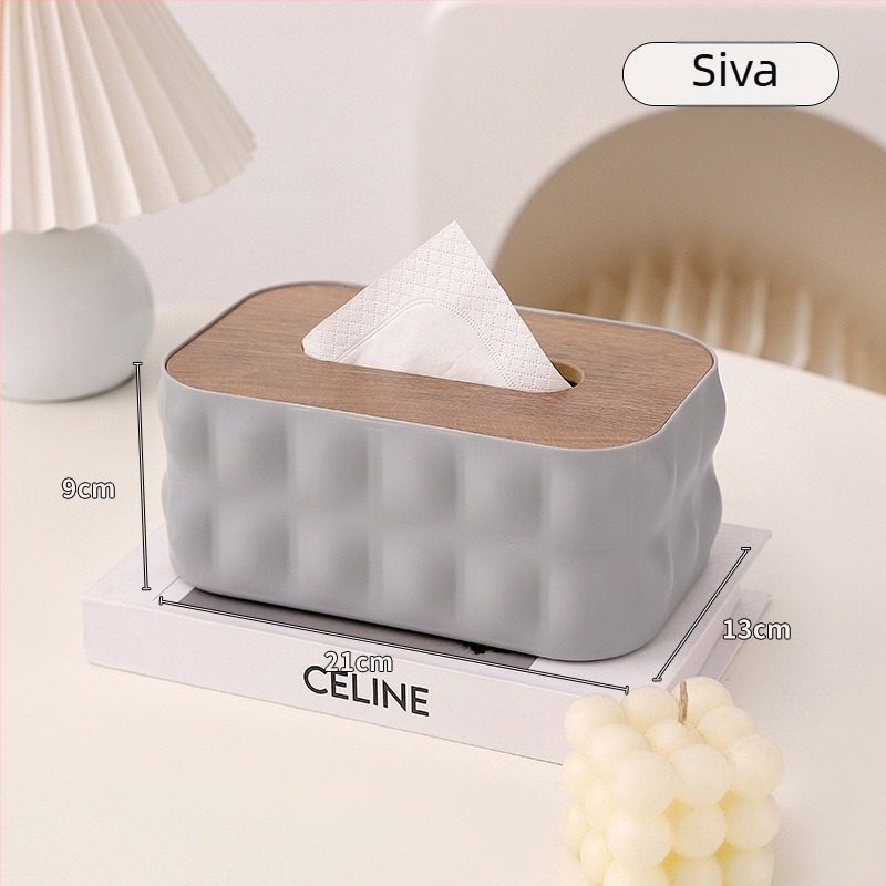 Plastična kutija za papirnate maramice, model MSS-101, vodootporna i višestruka upotreba, na radnom stolu, Cute Persimmon