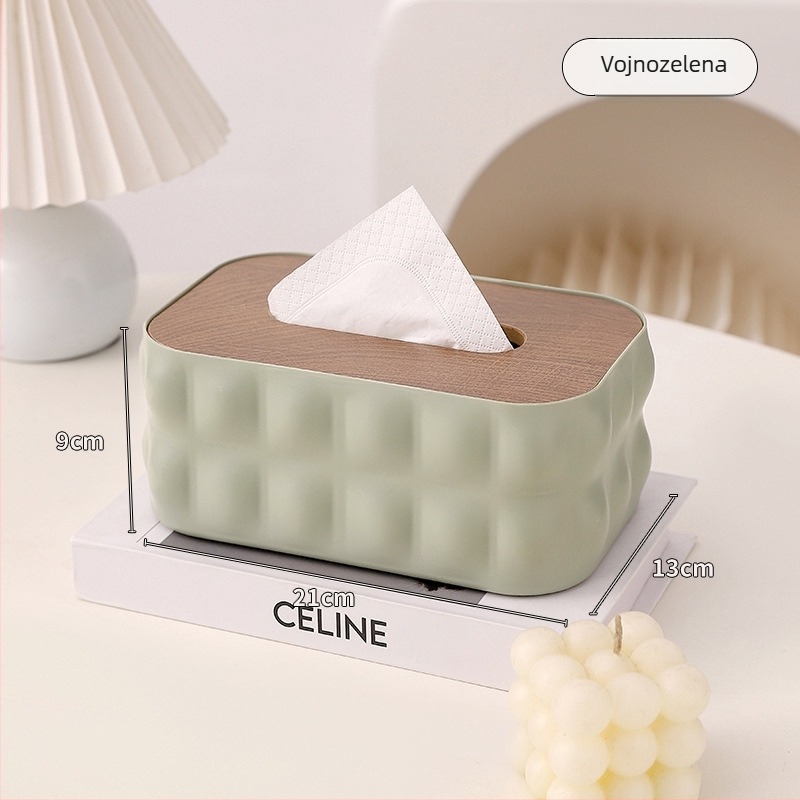 Plastična kutija za papirnate maramice, model MSS-101, vodootporna i višestruka upotreba, na radnom stolu, Cute Persimmon