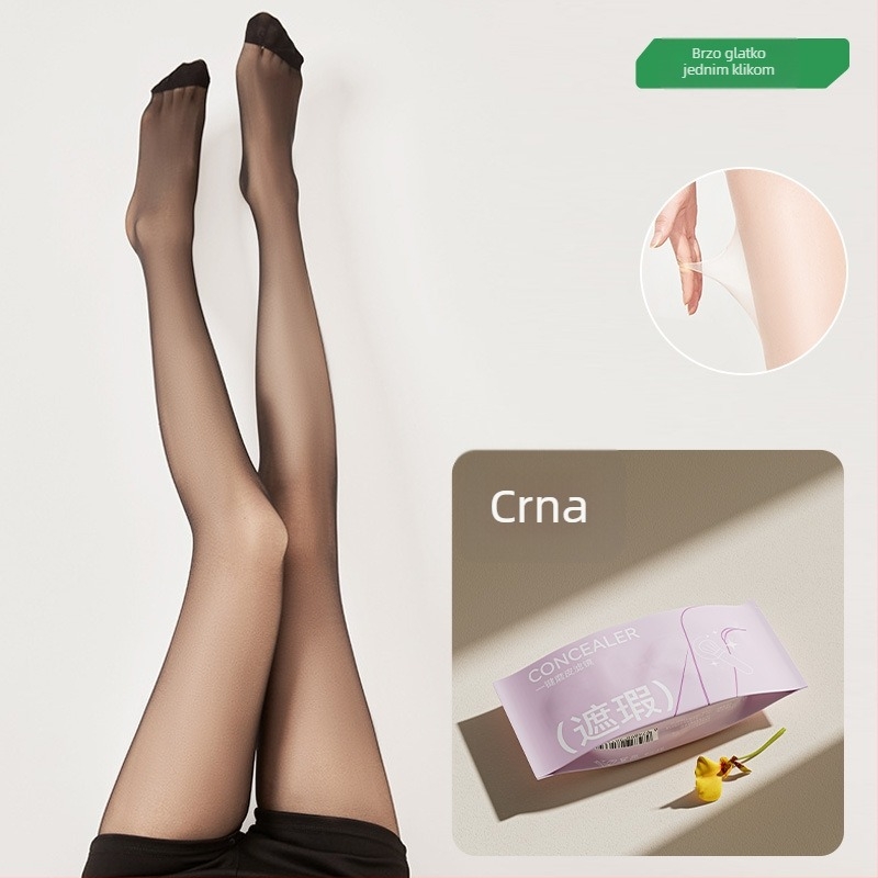 Najlon ultra-tanke čarape za ljeto s oblikovanjem tijela, anti-snag, zaštita od sunca, za dob 18–40