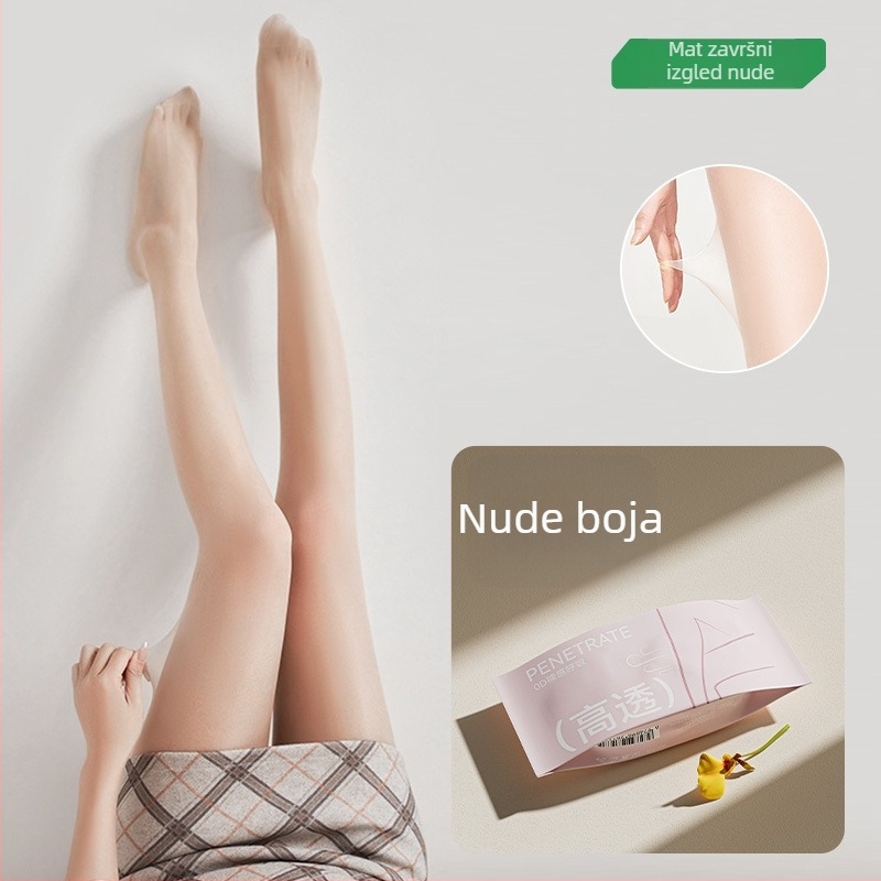 Najlon ultra-tanke čarape za ljeto s oblikovanjem tijela, anti-snag, zaštita od sunca, za dob 18–40