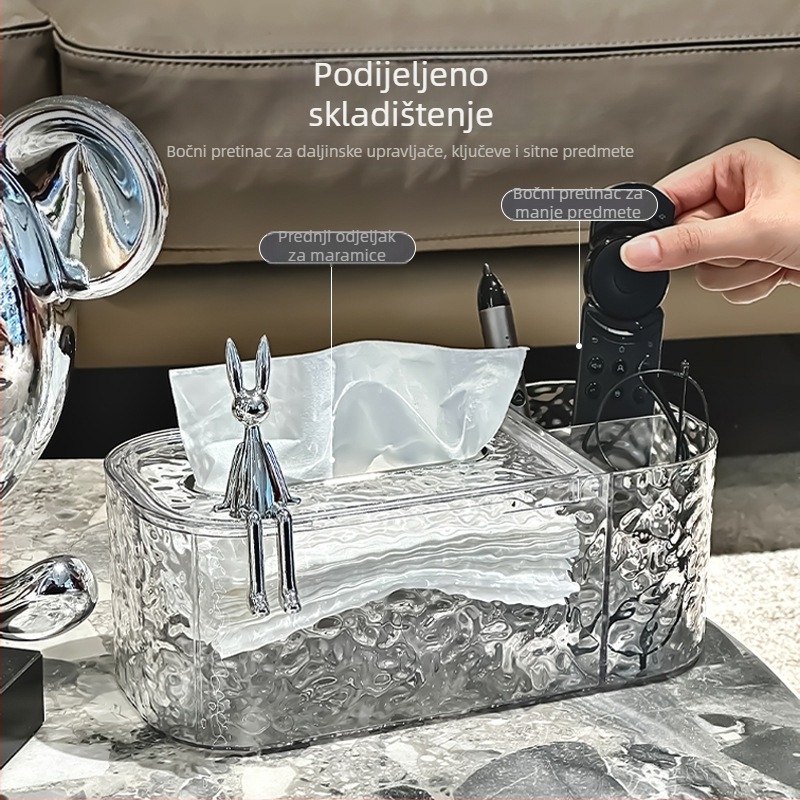 Zidna plastična kutija za maramice — vodootporna, višestruka namjena, model yj910-2