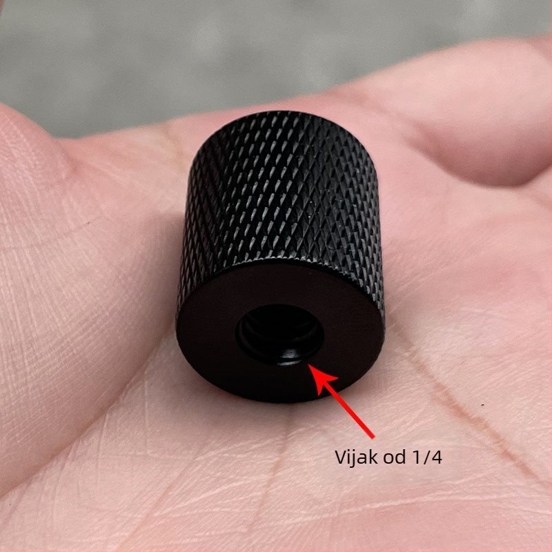 Držač za telefon s 17 mm kugličnom glavom i 1/4-inch navoja za gimball — univerzalni adapter za kotačiće