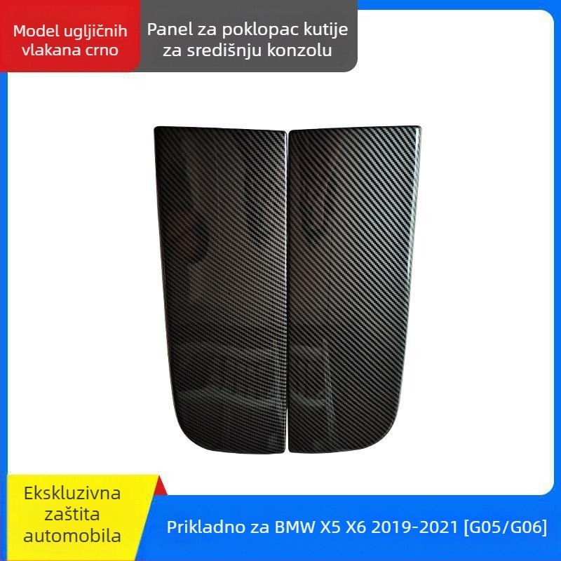 Kinracdine Plastični poklopac kutije naslona za BMW – kompatibilan s serijama 3, 5, 7 i modelima X1, X3, X5 – dekorativni poklopac središnje kutije za pohranu