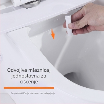 Pametan poklopac za WC s bidetom — samočišćavajuća mlaznica, pranje stražnjice, žensko pranje, sifonsko ispiranje, podijeljeni oblik