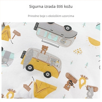 Unisex, 100% pamukast toplu spavaći vreću s odvojenim nogama za djecu, zima-jesen, 3–8 godina, kućna odjeća