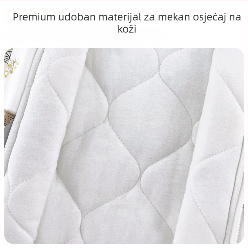 Unisex, 100% pamukast toplu spavaći vreću s odvojenim nogama za djecu, zima-jesen, 3–8 godina, kućna odjeća