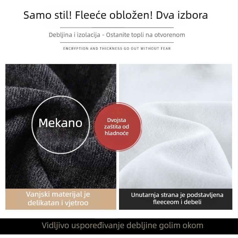Ženska pletene suknja sirena, zima 2025, visokim pasom, midi duljina, poliester