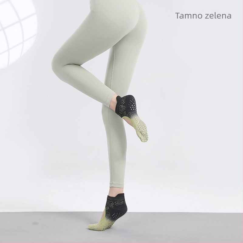 Joga čarape s protukliznim gripom, upijaju znoj, petoprstne s razdvojenim prstima, plesne čarape bez pete, pamuk