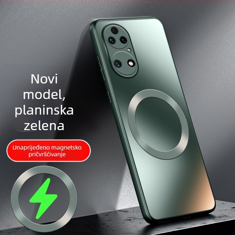 Kryt za Huawei P50 – mat završna obrada, PC materijal, MagSafe magnet, otpornost na padove
