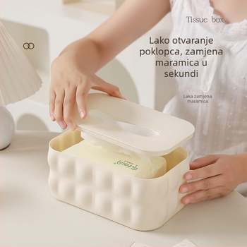 Plastična kutija za papirnate maramice – moderni minimalistički dizajn, na pločicu, višestruka upotreba, za dnevni boravak i kupaonicu