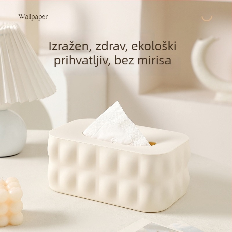 Plastična kutija za papirnate maramice – moderni minimalistički dizajn, na pločicu, višestruka upotreba, za dnevni boravak i kupaonicu