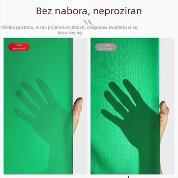 Chroma key pozadina od tkanine sa stativom, debeli materijal za prijenos uživo