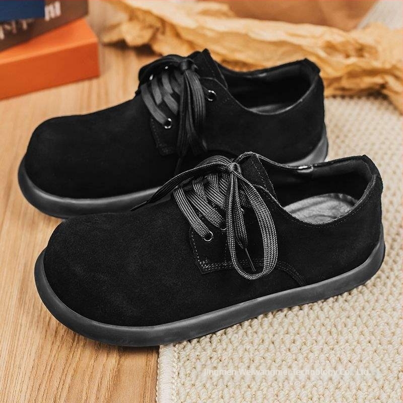 Muške Vintage suede tenisice s vezicama – gumena potplata; mrežasta unutarnja podstava; srednja visina; proljeće; lagane