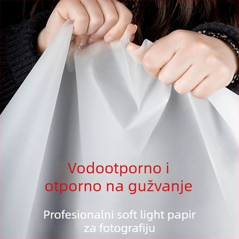 Studio pozadina od platna s mekim svjetlosnim panelom i nosačem, materijal: papir sumporne kiseline