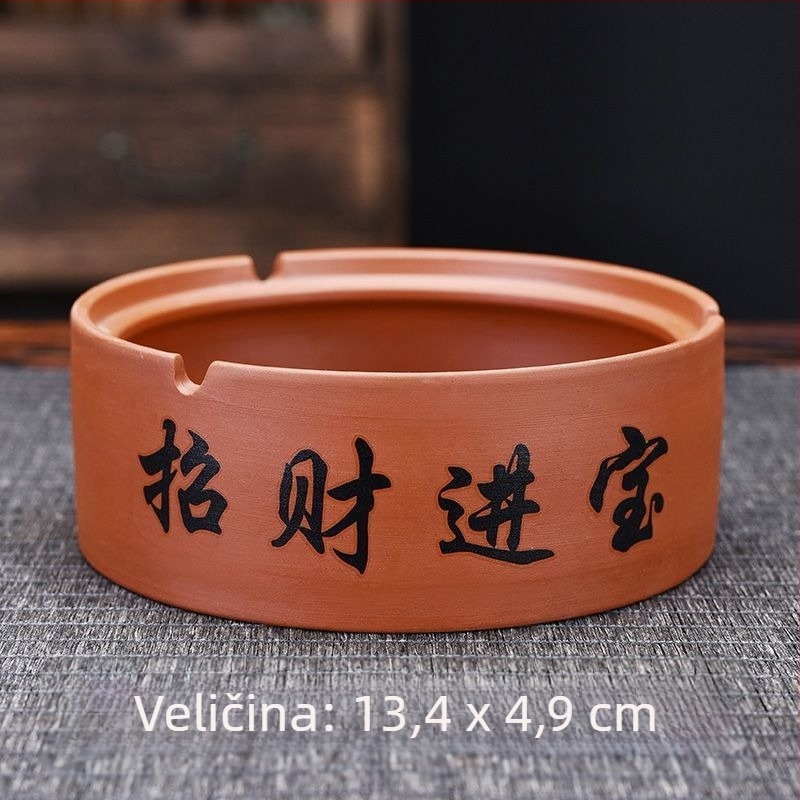 Keramička pepeljara s poklopcem, gravirano, standardni model, brend Kuncheng