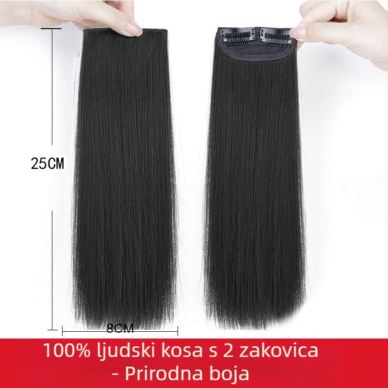 Perika od pravih ljudskih vlasi za žene, nevidljiva pahuljasta kosa, dodaje volumen na obje strane; može se obojati