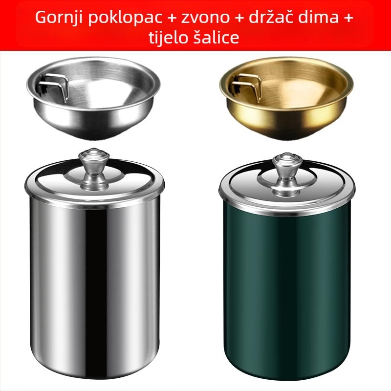 Pepeljara s poklopcem - Model 985, Graviranje, Brend Carry with you