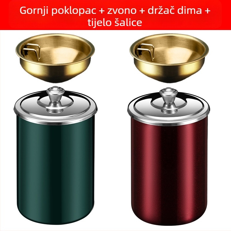 Pepeljara s poklopcem - Model 985, Graviranje, Brend Carry with you
