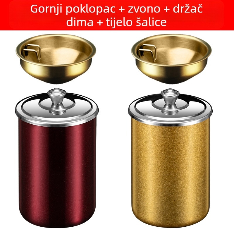 Pepeljara s poklopcem - Model 985, Graviranje, Brend Carry with you
