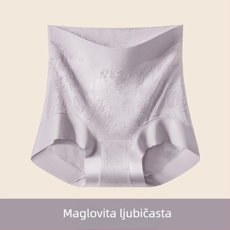 Najlon ženske gaćice s visokim strukom, kontrola trbuha, podizanje stražnjice, podstava od Mulberry svile