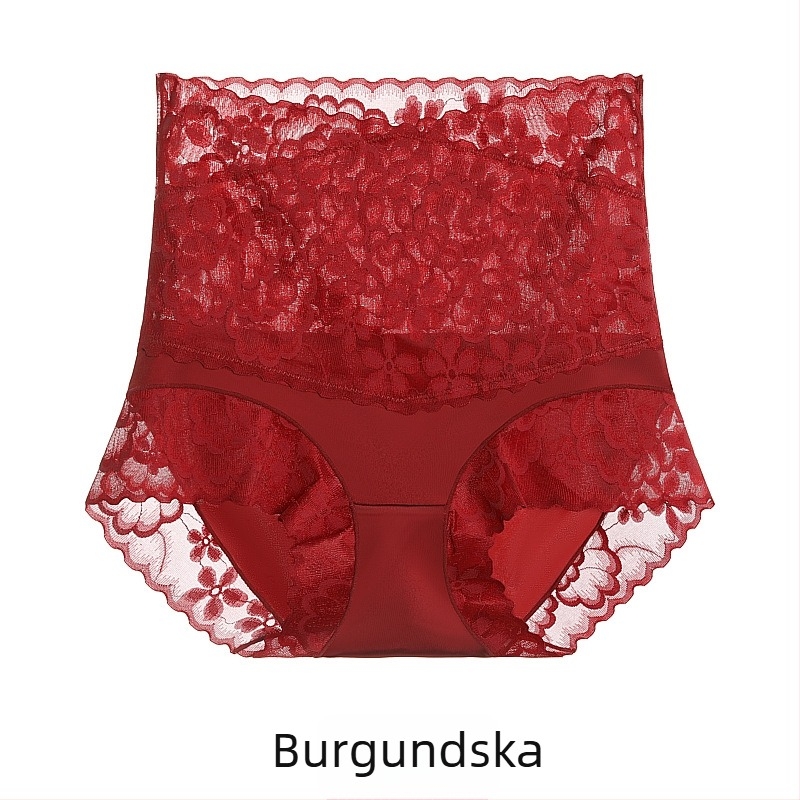 Čipkaste gaćice visokoga struka, prozračne, oblikuju trbuh, prepona od Mulberry svile