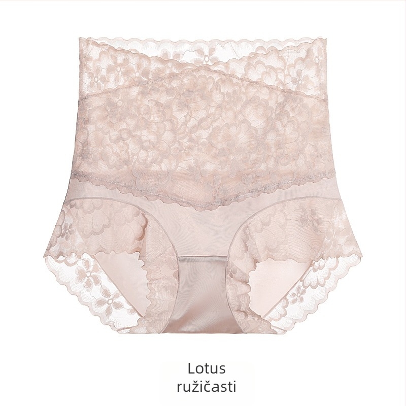 Čipkaste gaćice visokoga struka, prozračne, oblikuju trbuh, prepona od Mulberry svile